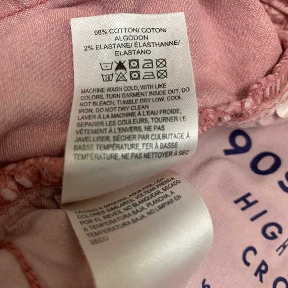 New With Tags Lucky Brand 90s Loose High Rise Crop Comfort Stretch Jeans In Pink - Picture 7 of 13